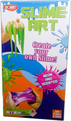 kidoz kingdom DOLLY Plastic SLIME ART-CREAT YOUR OWN SLIME