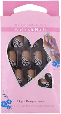 One Personal Care Designer Airbrush Nails (Pink Gel Glue Inclusive) UBB166-08 Brown, Black, White(Pack of 24)
One Personal Care Designer Airbrush Nails (Pink Gel Glue Inclusive) UBB166-08 Brown, Black, White(Pack of 24)
