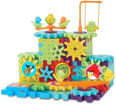 Kit4Curious Battery operated Building Blocks Construction Set with Interlocking Gears Motorized Spinning Wheels and Multiple Variations - 81 pcs 3D Learning Toy – Preschool and gift pack(Multicolor)
Kit4Curious Battery operated Building Blocks Construction Set with Interlocking Gears Motorized Spinning Wheels and Multiple Variations - 81 pcs 3D Learning Toy – Preschool and gift pack(Multicolor)