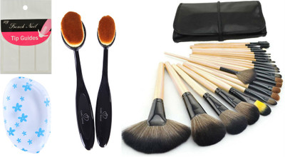 Looks United 24 Makeup Brush Set With Leather Pouch, 2 Foundation Brushes, 1 Silicon Sponge, 1 Pack French Nail Tip Guides(Pack of 28)
Looks United 24 Makeup Brush Set With Leather Pouch, 2 Foundation Brushes, 1 Silicon Sponge, 1 Pack French Nail Tip Guides(Pack of 28)