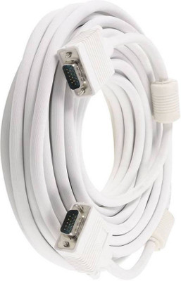 Signaweld VGA CABLE 5 METER VGA Cable VGA Cable(Compatible with Laptop, White)