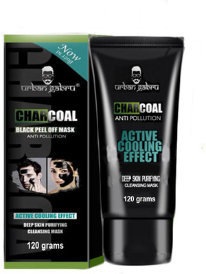 UrbanGabru CharCoal Black Peel Off Mask | Deep skin Purifying cleansing Mask(120 g)