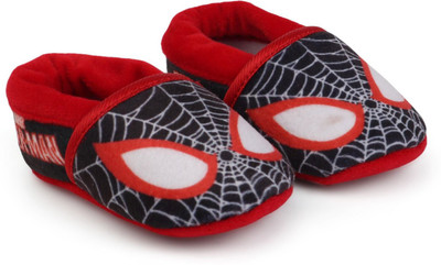 Spiderman Boys Slip on Loafers(Black, Black/red