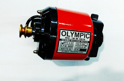 Olympic 1/12 red Electric Sewing Machine( Built-in Stitches 100)