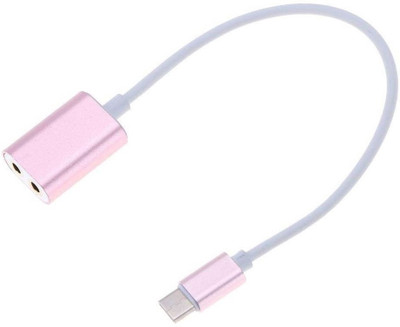 FUZION Type C Male to Dual 3.5mm Female Audio Headphone Splitter Adapter for Type-C Smartphone USB Adapter(Pink)
FUZION Type C Male to Dual 3.5mm Female Audio Headphone Splitter Adapter for Type-C Smartphone USB Adapter(Pink)