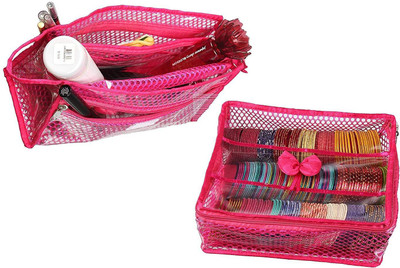 Srajanaa High Quality Material Pink Color Combo Triple Roll Vanity Kit/Cosmetic Kit/Jewellery Kit/Bangles Box/Bangles Organizer/Jewellery Box Bangle Box, makeup Box, vanity box, Jewellery box Vanity Box(Pink)
Srajanaa High Quality Material Pink Color Combo Triple Roll Vanity Kit/Cosmetic Kit/Jewellery Kit/Bangles Box/Bangles Organizer/Jewellery Box Bangle Box, makeup Box, vanity box, Jewellery box Vanity Box(Pink)