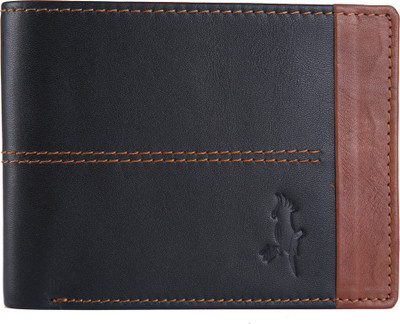 Kukatoo Men Casual Black Genuine Leather Wallet(8 Card Slots)