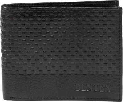 Winsome Deal Men Casual Black Genuine Leather Wallet(2 Card Slots)