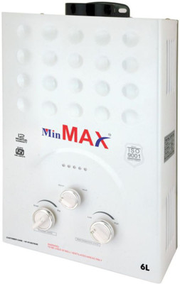 MinMAX 6 L Gas Water Geyser(White, super)