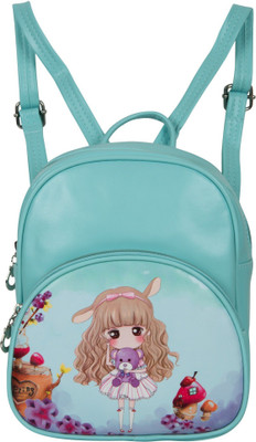 Bazaar Pirates Cinderella Doll Mini 3 L Backpack(Blue), Turquoise blue