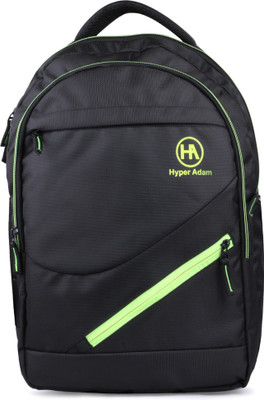 Hyper Adam Unique Travel Laptop Backpack, College Backpack Bag, Water Resistant School Bag for Women Men, Fits 15.6 inch Laptop 25 L Backpack(Black, Green)
Hyper Adam Unique Travel Laptop Backpack, College Backpack Bag, Water Resistant School Bag for Women Men, Fits 15.6 inch Laptop 25 L Backpack(Black, Green)