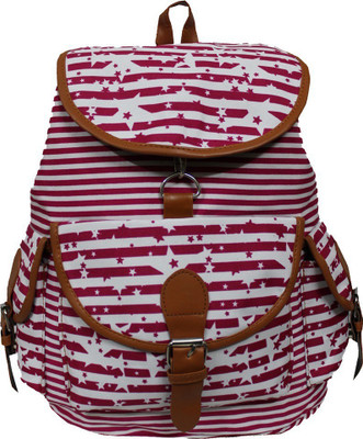 Damit DB41_1 12 L Backpack(Maroon, White), Red
