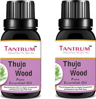 TANTRUM 100% PURE AND NATURAL THUJA WOOD ESSENTIAL OIL (30ML) (PACK OF 2)(30 ml)