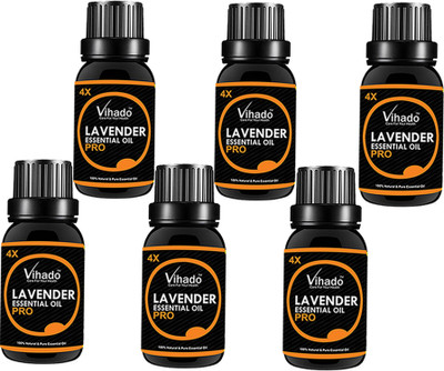 VIHADO Essential Oil 4X PRO Lavender (15 ML) (Pack of 6)(15 ml)