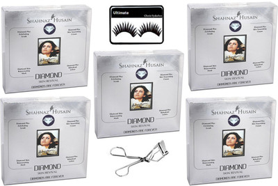 Ultimate Eyelashes, Shahnaz Husain Daimond Facial kit Pack of 5 With Eyelashes Curler(Set of 7)
Ultimate Eyelashes, Shahnaz Husain Daimond Facial kit Pack of 5 With Eyelashes Curler(Set of 7)