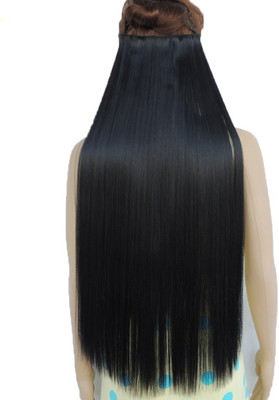 Myasa Black Straight Extension Hair Extension