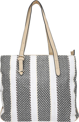 Urban Myna Tote(Black, White)