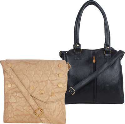 Element Cart Shoulder Bag(Beige, Black)