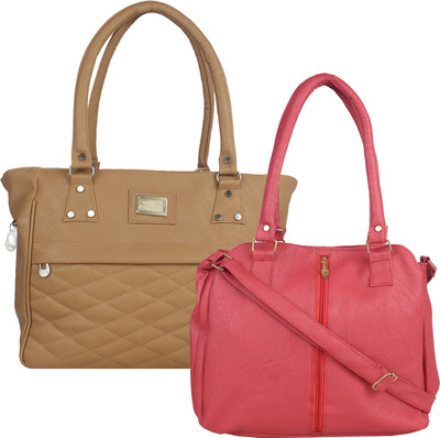 Element Cart Shoulder Bag(Brown, Pink)