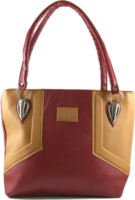 Ferishta Shoulder Bag(Beige, Maroon)