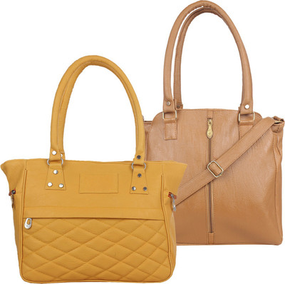 Element Cart Shoulder Bag(Beige, Yellow)