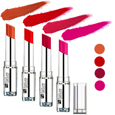 Forsure Rose Pink,Brick Nude,Hot Red,Magenta Silky & Soft Touch VELVET MATTE LIPSTICK(Rose Pink,Brick Nude,Hot Red,Magenta, 16 g)