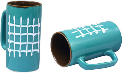 caffeine Arctic Blue Check and Mate Ceramic Mug(500 ml, Pack of 2), Blue;brown
caffeine Arctic Blue Check and Mate Ceramic Mug(500 ml, Pack of 2), Blue;brown