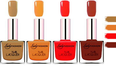 Lady Fashion Extra Shine Extra Long Stay Chip Resistant Nail Polish Mettalic Brown,Nude,Juicy Red,Coffee(Pack of 4)
Lady Fashion Extra Shine Extra Long Stay Chip Resistant Nail Polish Mettalic Brown,Nude,Juicy Red,Coffee(Pack of 4)