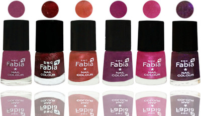FABIA 6pcs (6ml each) Glossy Shine Nail Polish Premium Collection for Wedding, Party, Collage Girls 137 Dark Cherry Blossom-Brick Red-Dark Peach-Shock Pink-Pink-Dark Purple(Pack of 6)
FABIA 6pcs (6ml each) Glossy Shine Nail Polish Premium Collection for Wedding, Party, Collage Girls 137 Dark Cherry Blossom-Brick Red-Dark Peach-Shock Pink-Pink-Dark Purple(Pack of 6)