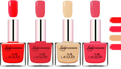 Lady Fashion Extra Shine Extra Long Stay Chip Resistant Nail Polish Bright Red,Pink,Beach Nude,Bright Pink(Pack of 4)
Lady Fashion Extra Shine Extra Long Stay Chip Resistant Nail Polish Bright Red,Pink,Beach Nude,Bright Pink(Pack of 4)