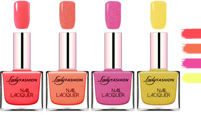 Lady Fashion Extra Shine Extra Long Stay Chip Resistant Nail Polish Baby Pink,Orange Silk,Abricoat Rose,Golden(Pack of 4)
Lady Fashion Extra Shine Extra Long Stay Chip Resistant Nail Polish Baby Pink,Orange Silk,Abricoat Rose,Golden(Pack of 4)