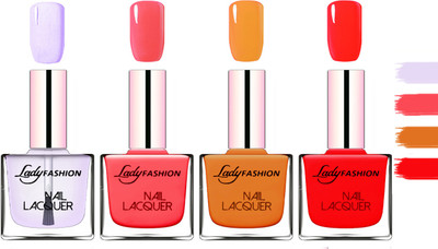 Lady Fashion Extra Shine Extra Long Stay Chip Resistant Nail Polish Red,Baby Pink,Nude,Juicy Red(Pack of 4)
Lady Fashion Extra Shine Extra Long Stay Chip Resistant Nail Polish Red,Baby Pink,Nude,Juicy Red(Pack of 4)