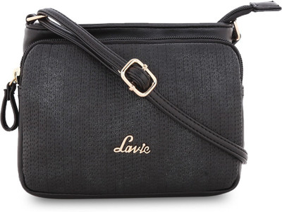 Lavie Women Casual, Formal Black Polyester Sling Bag