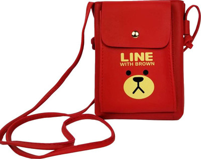 Lelys Women Casual Red PU Sling Bag
