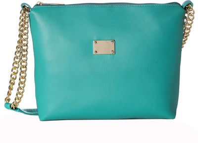 Utsukushii Women Evening/Party Green PU Sling Bag