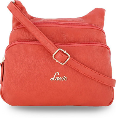 Lavie Women Casual Orange Polyester Sling Bag