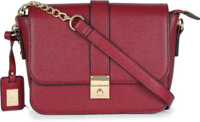 Van Heusen Women Casual, Formal Maroon PU Sling Bag