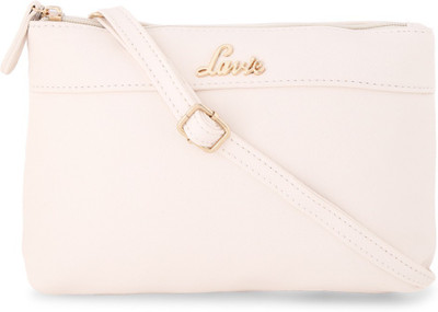 Lavie Women Casual Beige Polyester Sling Bag