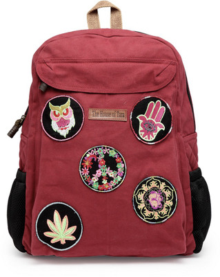 The House of Tara Canvas Patch Print 16 L Laptop Backpack(Maroon), Tibetan red
The House of Tara Canvas Patch Print 16 L Laptop Backpack(Maroon), Tibetan red