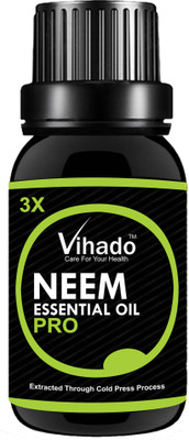 VIHADO Pure Neem Oil 3X PRO (Azadirachta Indica) 100% Natural Cold Pressed 25 ML (PACK OF 1)(25 ml)
VIHADO Pure Neem Oil 3X PRO (Azadirachta Indica) 100% Natural Cold Pressed 25 ML (PACK OF 1)(25 ml)