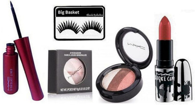 big basket Eyelashes, Mac Liquid Last Eyeliner,Fard A" Jous Mineralize Shimmer Eyeshadow & Brooke Candy Lipstick(Set of 4)
big basket Eyelashes, Mac Liquid Last Eyeliner,Fard A" Jous Mineralize Shimmer Eyeshadow & Brooke Candy Lipstick(Set of 4)