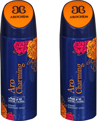 arochem COMBO ARO CHARMING DYNAMIC DEODORANT SPRAY Body Spray - For Men & Women(400 ml, Pack of 2)
arochem COMBO ARO CHARMING DYNAMIC DEODORANT SPRAY Body Spray - For Men & Women(400 ml, Pack of 2)