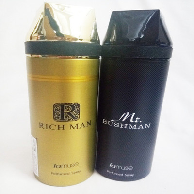 LAMUSE RICH MAN AND MR BUSHMAN Perfume Body Spray - For Men(400 ml, Pack of 2)
LAMUSE RICH MAN AND MR BUSHMAN Perfume Body Spray - For Men(400 ml, Pack of 2)