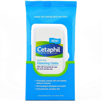 Cetaphil Gentle Skin Cleansing Cloths, Dry Sensitive Skin, Fragrance Free, 50 Count(Pack of 50)
Cetaphil Gentle Skin Cleansing Cloths, Dry Sensitive Skin, Fragrance Free, 50 Count(Pack of 50)