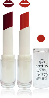 Medin 9 TO 6 matte lipstick Feel The Grace of Colors cosmetics makeup combo set of 2(red coffee brown, 10 g)
Medin 9 TO 6 matte lipstick Feel The Grace of Colors cosmetics makeup combo set of 2(red coffee brown, 10 g)