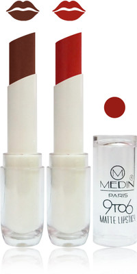 Medin 9 TO 6 matte lipstick Feel The Grace of Colors cosmetics makeup combo set of 2(l maroon brown, 10 g)
Medin 9 TO 6 matte lipstick Feel The Grace of Colors cosmetics makeup combo set of 2(l maroon brown, 10 g)