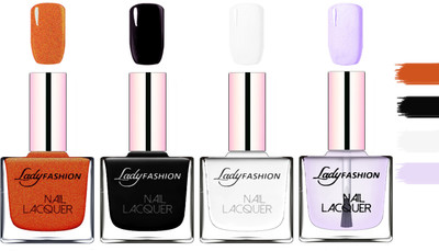 Lady Fashion Extra Shine Extra Long Stay Chip Resistant Nail Polish Copper,Black,White,Top Coat(Pack of 4)
Lady Fashion Extra Shine Extra Long Stay Chip Resistant Nail Polish Copper,Black,White,Top Coat(Pack of 4)