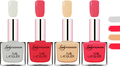 Lady fashion Extra Shine Extra Long Stay Chip Resistant Nail Polish Grey,Pink,Beach Nude,Bright Pink(Pack of 4)
Lady fashion Extra Shine Extra Long Stay Chip Resistant Nail Polish Grey,Pink,Beach Nude,Bright Pink(Pack of 4)