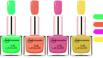 Lady fashion Extra Shine Extra Long Stay Chip Resistant Nail Polish Light Green,Orange Silk,Abricoat Rose,Golden(Pack of 4)
Lady fashion Extra Shine Extra Long Stay Chip Resistant Nail Polish Light Green,Orange Silk,Abricoat Rose,Golden(Pack of 4)