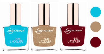 Lady Fashion Extra Shine Extra Long Stay Chip Resistant Nail Polish (Set Of 3) Sky Blue,Beach Nude,Pink(Pack of 3)
Lady Fashion Extra Shine Extra Long Stay Chip Resistant Nail Polish (Set Of 3) Sky Blue,Beach Nude,Pink(Pack of 3)